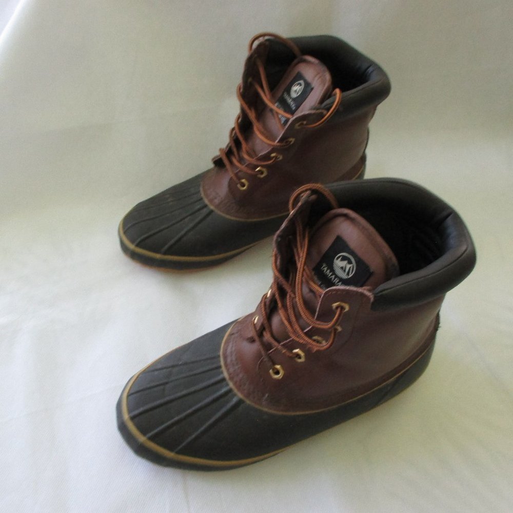 TAMARACK men's leather/rubber boots with Thermolite insulation - sz 10 - EUC!